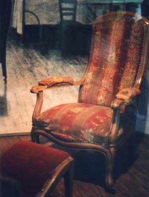The chair in which Bernadette died