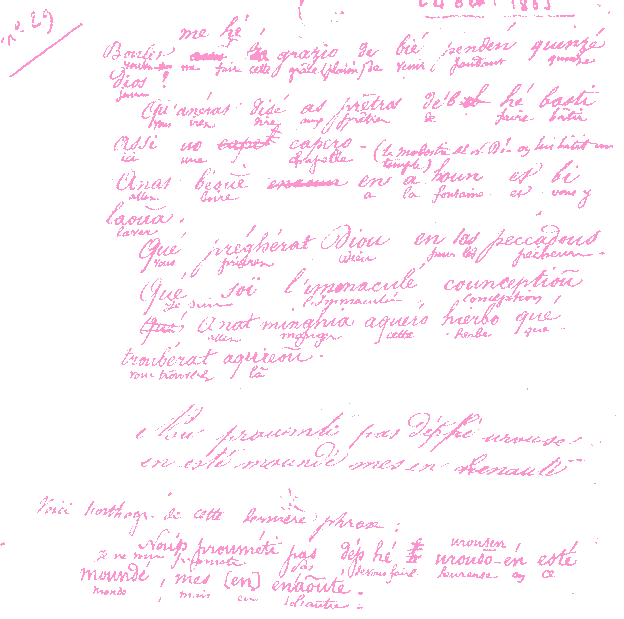 Fr Cros' dialect text of the Apparitions